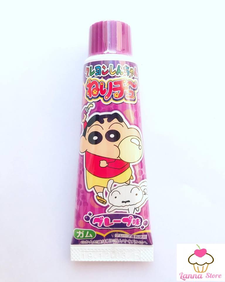 Kẹo gum tuýp kem đánh răng shin vị nho - nhật bản
