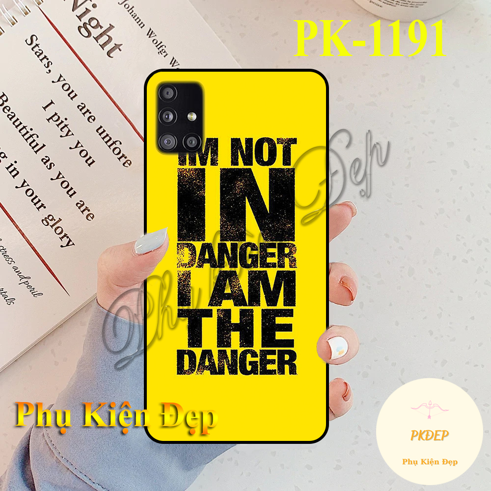 [HCM]Ốp lưng SamSung M51  - Ốp dẻo đen in hình Slogan độc