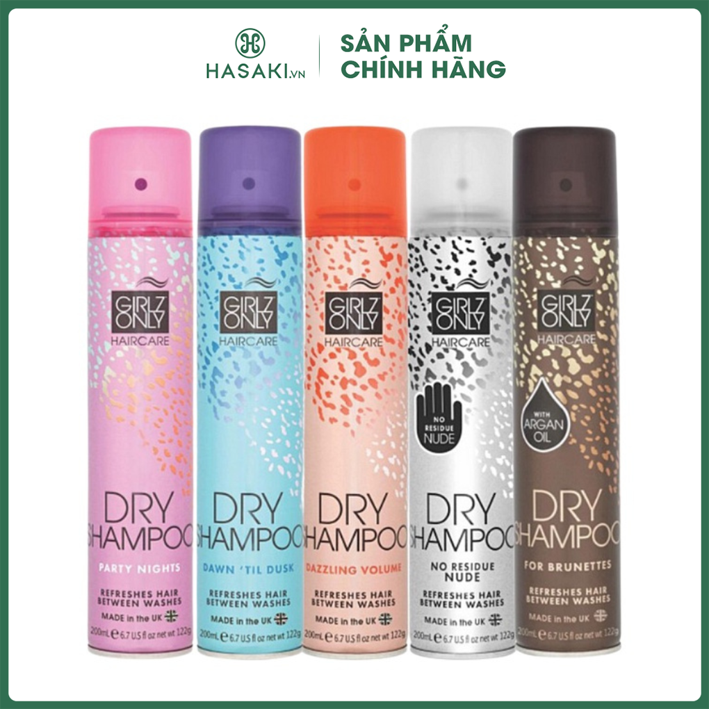 Dầu Gội Khô Girlz Only Dry Shampoo 100ml, 200ml Hasaki Sản Phẩm Chính Hãng