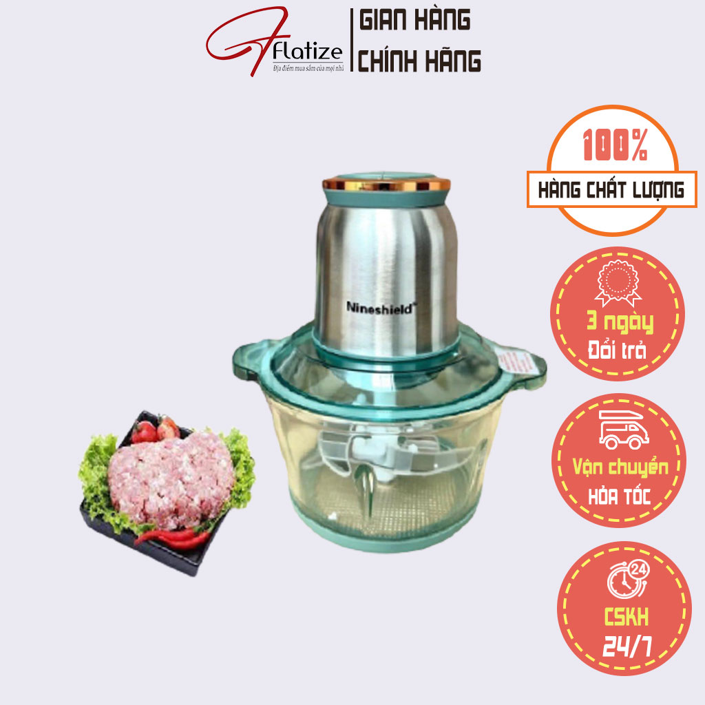Máy xay thịt đa năng NINESHIELD, cối xay thịt thiết kế đẹp mắt, vận hành tối ưu