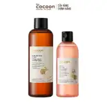 COMBO 1 Bigsize Nước tẩy trang bí đao 500ml +  Nước sen Hậu Giang (toner) Cocoon giúp phục hồi đa nhiệm cho da rất nhạy cảm 310ml