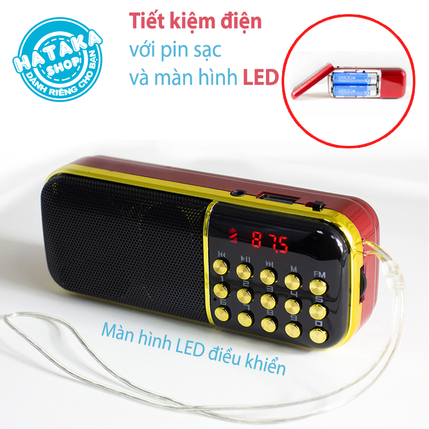 Loa Đài nghe thẻ nhớ, USB, FM, máy tắm ngôn ngữ, học tiếng anh