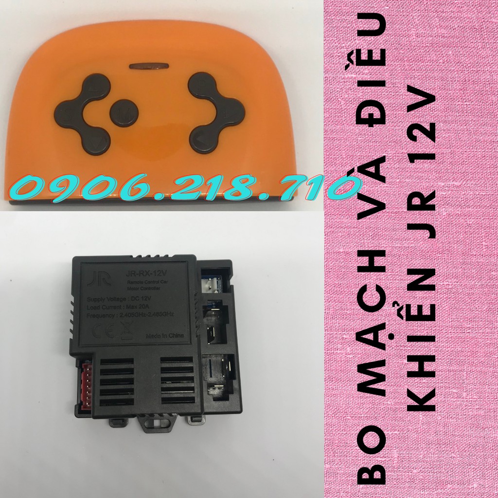 Combo mạch và điều khiển xe ô tô điện trẻ em JR12v_Linhkienxanh