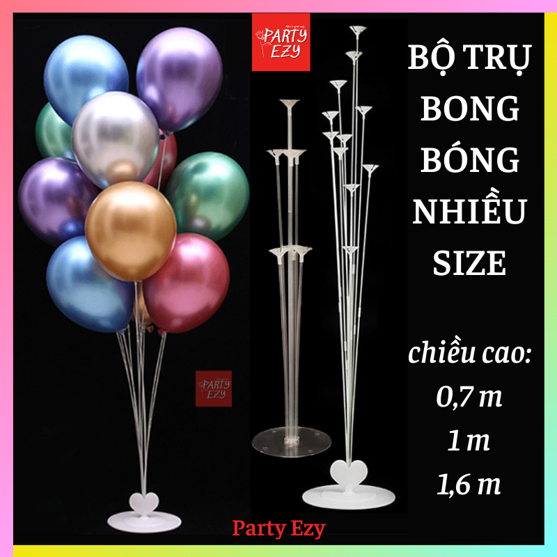 Trụ nhựa cắm bong bóng trang trí 70cm, 1m, 1m6