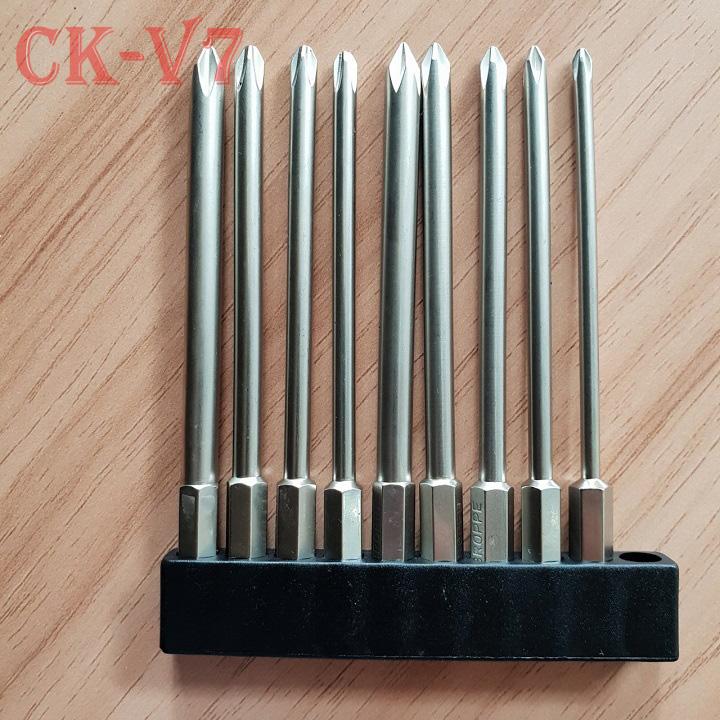 Bộ mũi vít bake dài 100mm loại xịn chuyên dụng cho máy khoan và máy bắt vít