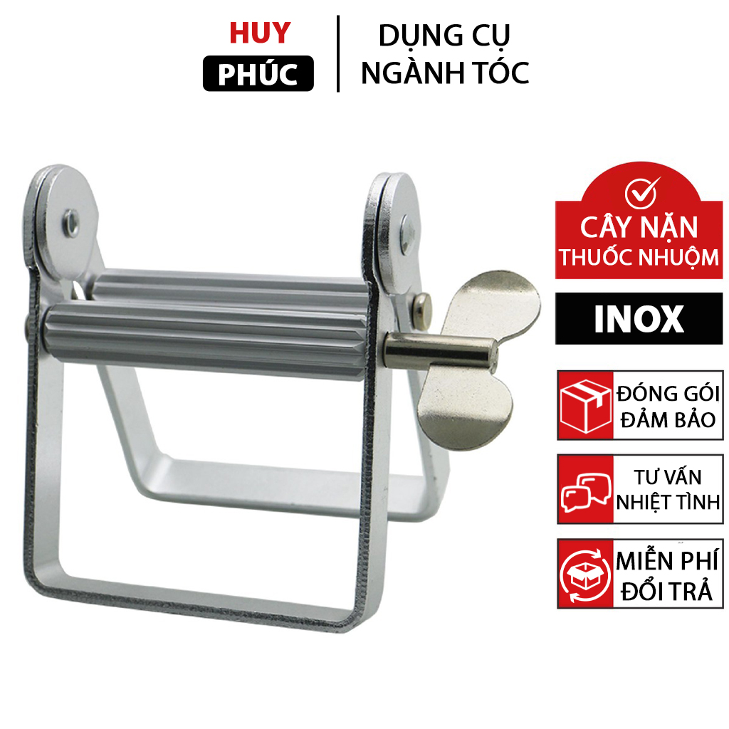 Cây nặn thuốc nhuộm tóc inox, cây nặn màu nhuộm kem đánh răng Dụng cụ ngành tóc Huy Phúc