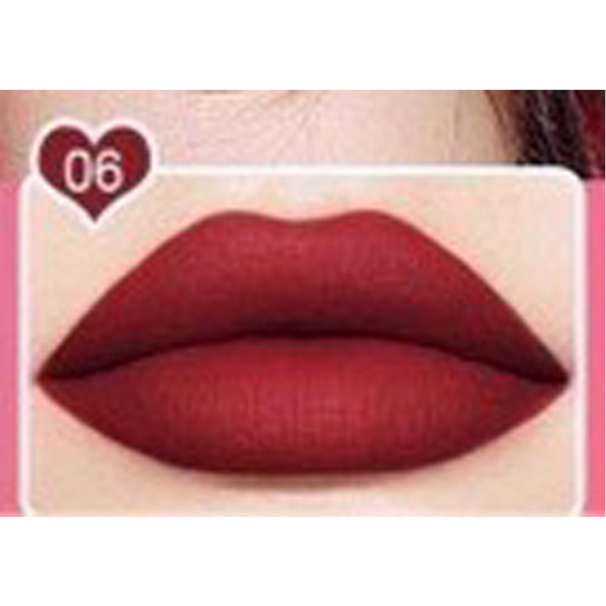 [MUA 2 TẶNG 1 TRANG SỨC] Son Kem Tint Kiss Beauty Trái Tim For Valentine dưỡng môi, không trôi, son môi giá rẻ đẹp - Chetanic