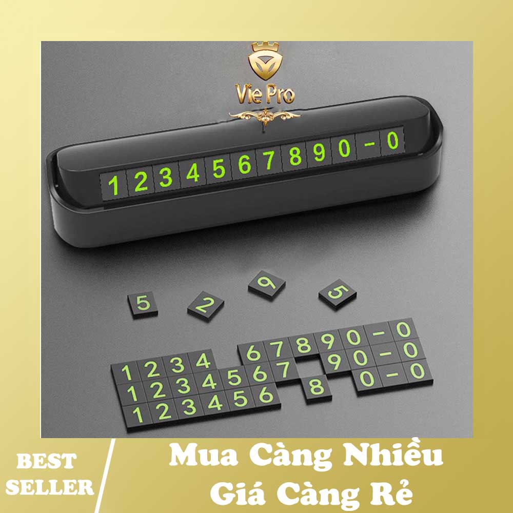 Bảng báo ghi số điện thoại trên ô tô dùng khi đỗ xe gắn taplo - Vie Pro