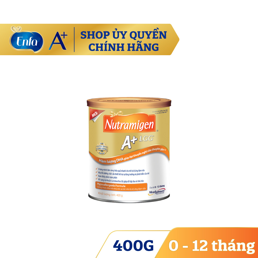 Sữa bột Enfa Nutramigen A+ LGG cho trẻ dị ứng đạm sữa bò lon 400g