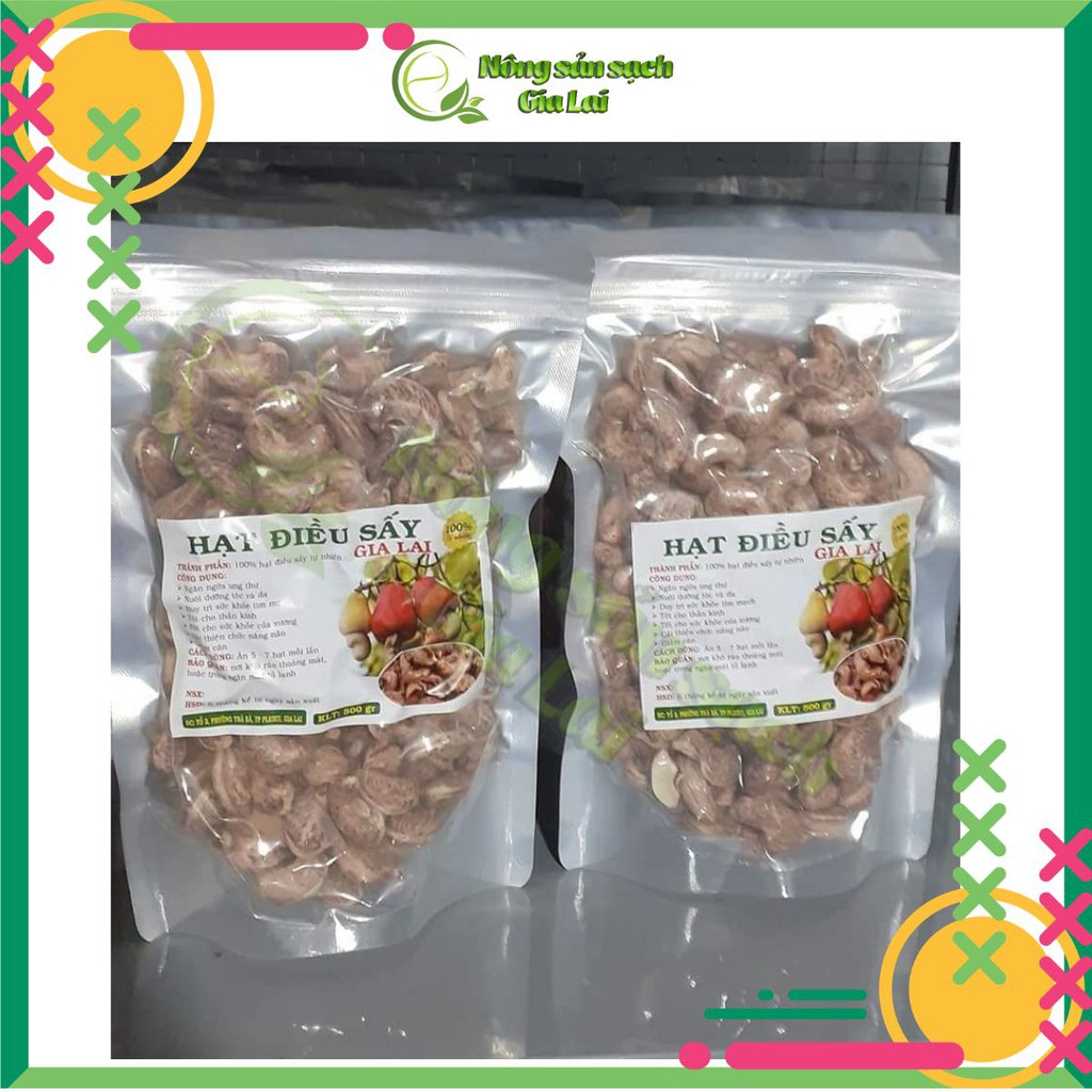 Hạt điều sấy không muối còn vỏ lụa nguyên hạt, hạt cồ, to nguyên chất