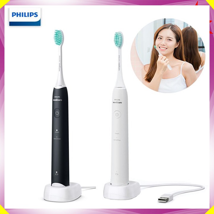 Bàn chải đánh răng điện cao cấp thương hiệu philips sonicare hx2421 - 30.000 lần rung mỗi phút - hàng nhập khẩu