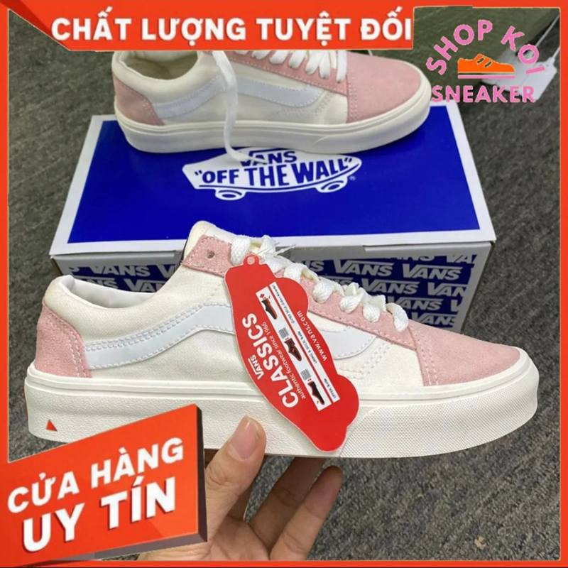 Giày thể thao koisneaker | giày vam thể thao trượt ván hồng cho nữ chuẩn 11 full box gd40