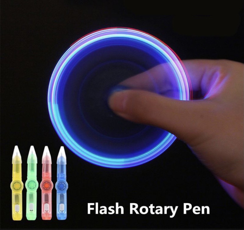 Bút quay ngón tay LED EDC đồ chơi phát sáng trong tối giảm căng thẳng