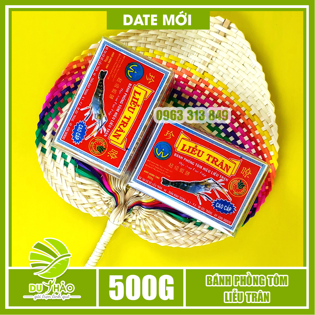 500gr Bánh Phồng Tôm Sóc Trăng Cao Cấp Liễu Trân, đặc sản miền tây làm quà biếu