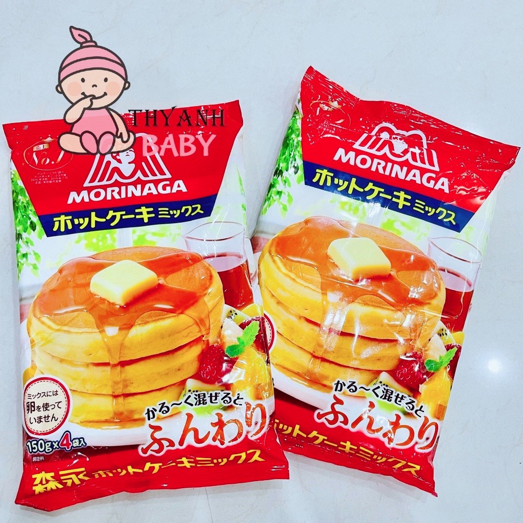 Bột làm bánh pancake morinaga 600gr nhật bản cho bé