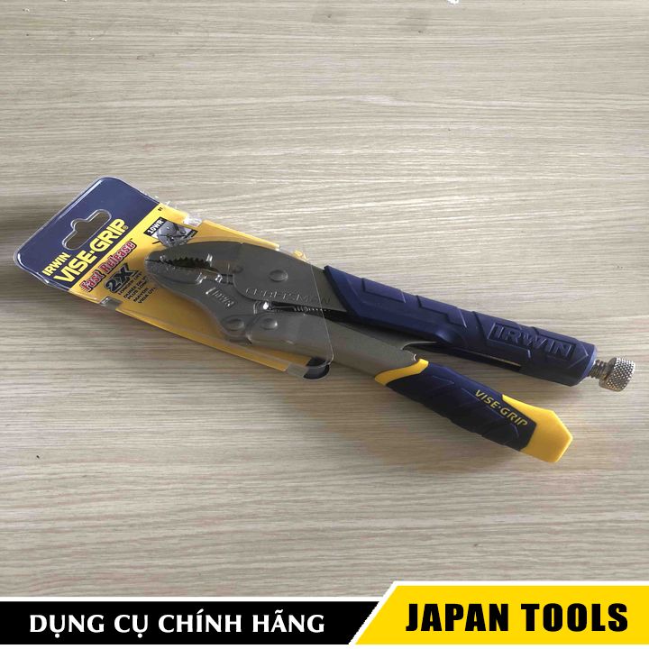 Kềm bấm mỏ cong bọc nhựa 5t 10" vise grip irwin 06748 | japan tools
