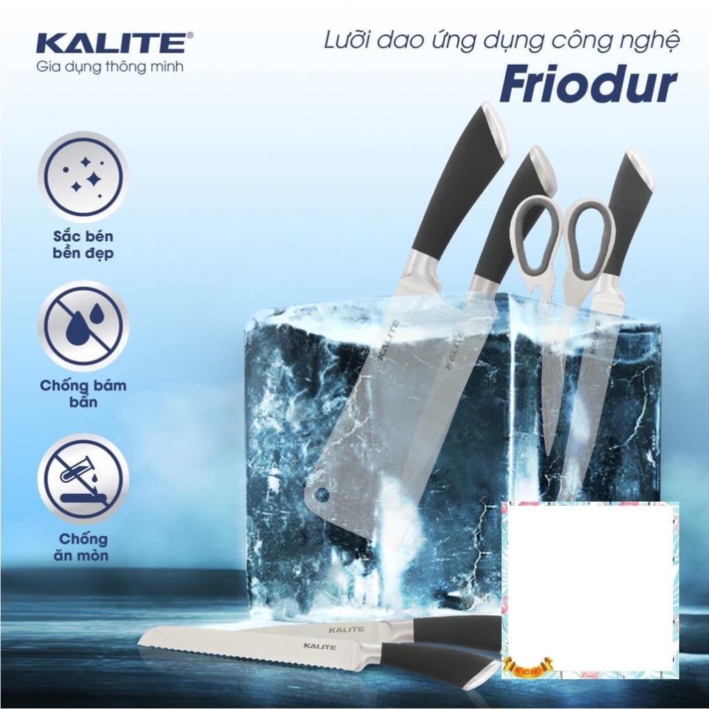 Bộ dao kéo inox 7 món kalite kl 191 - bạc
