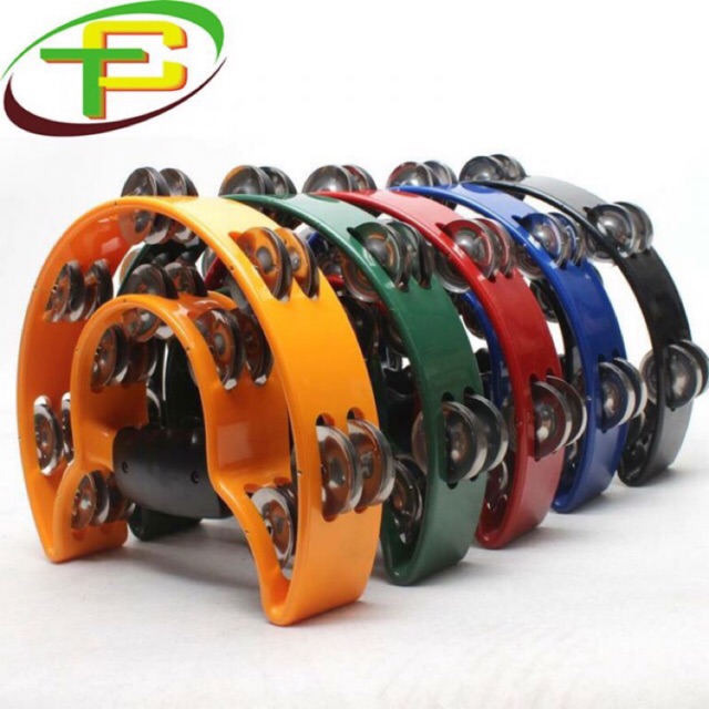 Trống Lắc Tay Tambourine Đủ Màu Sắc