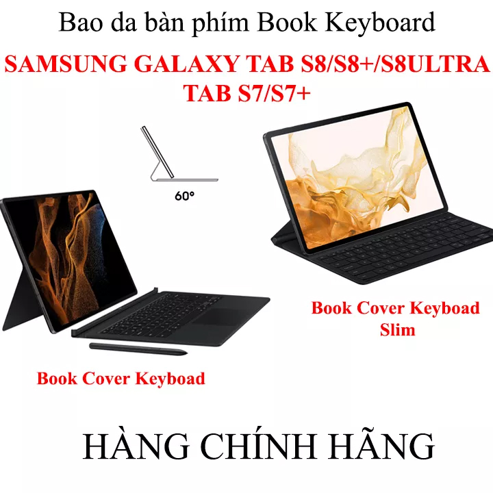 [Galaxy Tab S8] Bao da bàn phím Bookcover keyboard Samsung Galaxy Tab S8/S8+/Tab S8 Ultra/S7/S7+