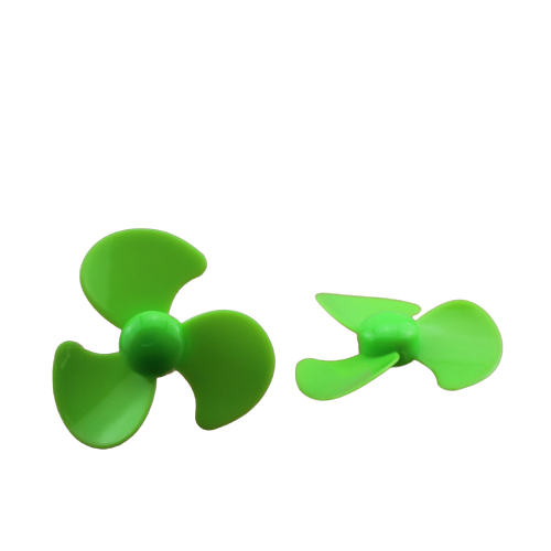 Cánh quạt 3 cánh 50mm, lỗ trục 2mm màu xanh lá cây