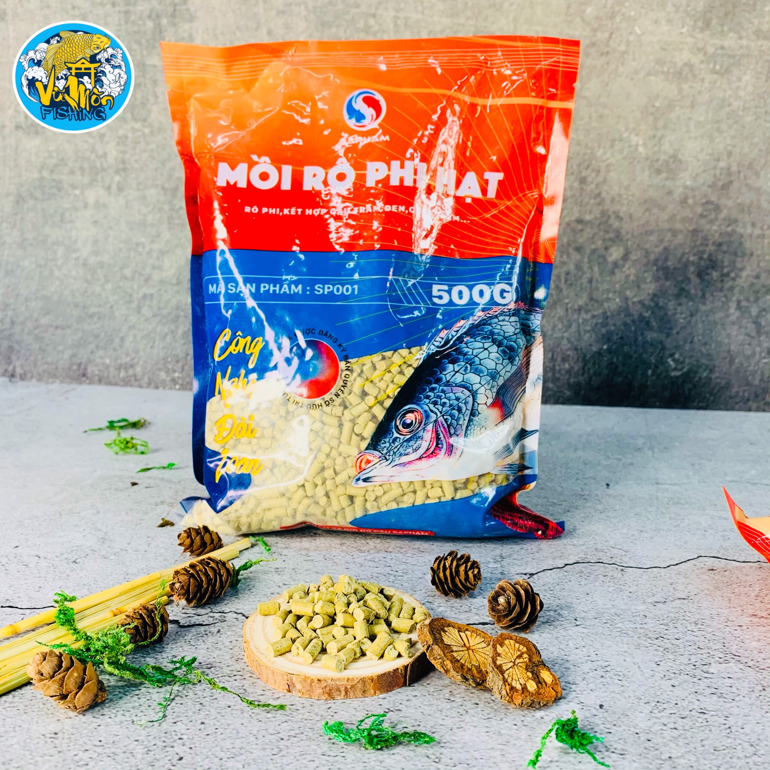 Mồi câu cá rô phi hạt Mồi xả câu rô phi Sapham- Vũ Môn fishing