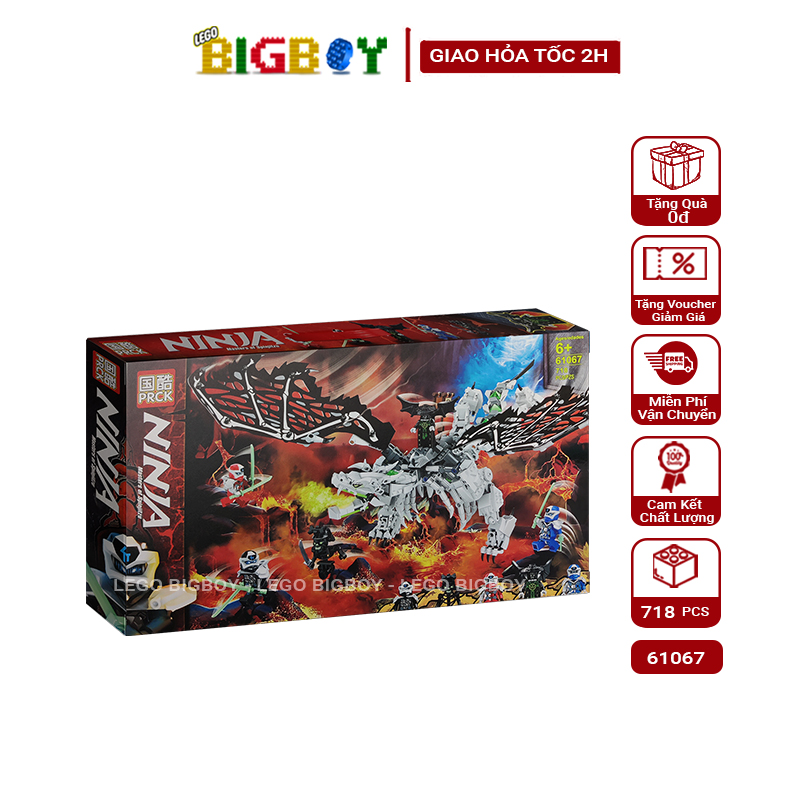 Lego ninjago rồng xương 61067 ninja đồ chơi lắp ghép 718 pcs nhựa abs nguyên bộ an toàn chi tiết