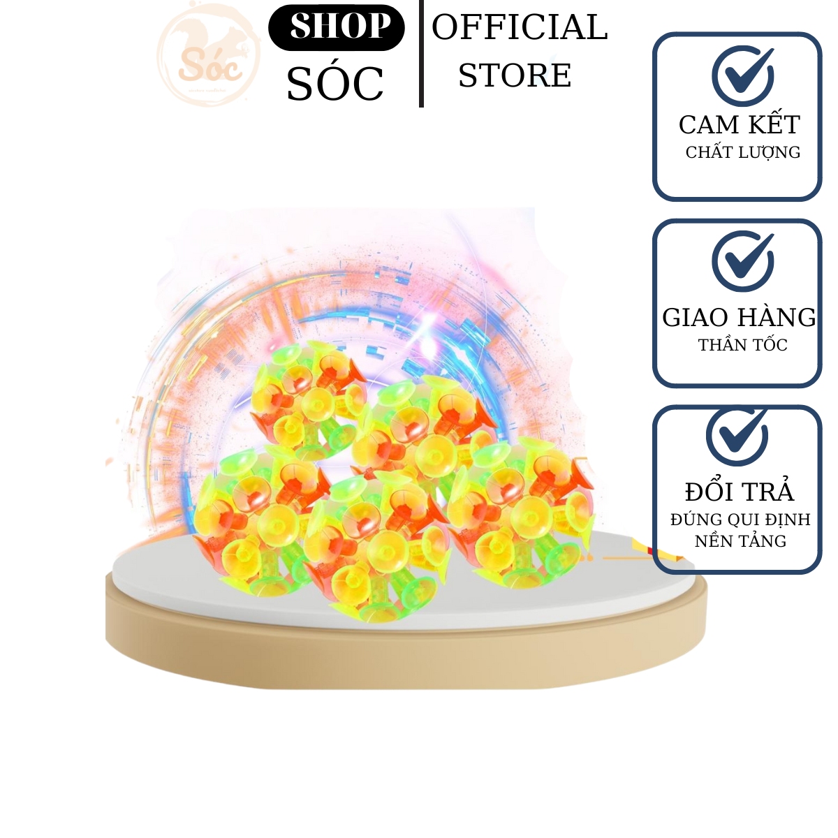 Bóng dính sticky ball phát sáng bóng ném dính bảng dính tường giáo cụ dạy học cho giáo viên GC25