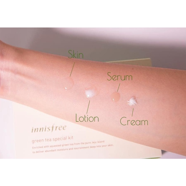 Bộ Kit Dưỡng Da Mụn Cấp Ẩm Innisfree Green Tea