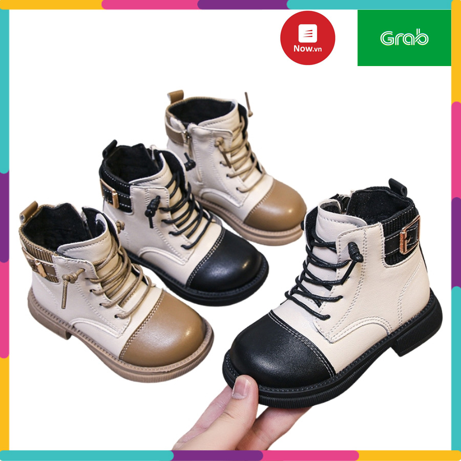 Giày bốt bé gái bé trai giày cao cổ trẻ em hàng đẹp siêu chất da mềm đi êm chân hàng xuất khẩu xịn xò