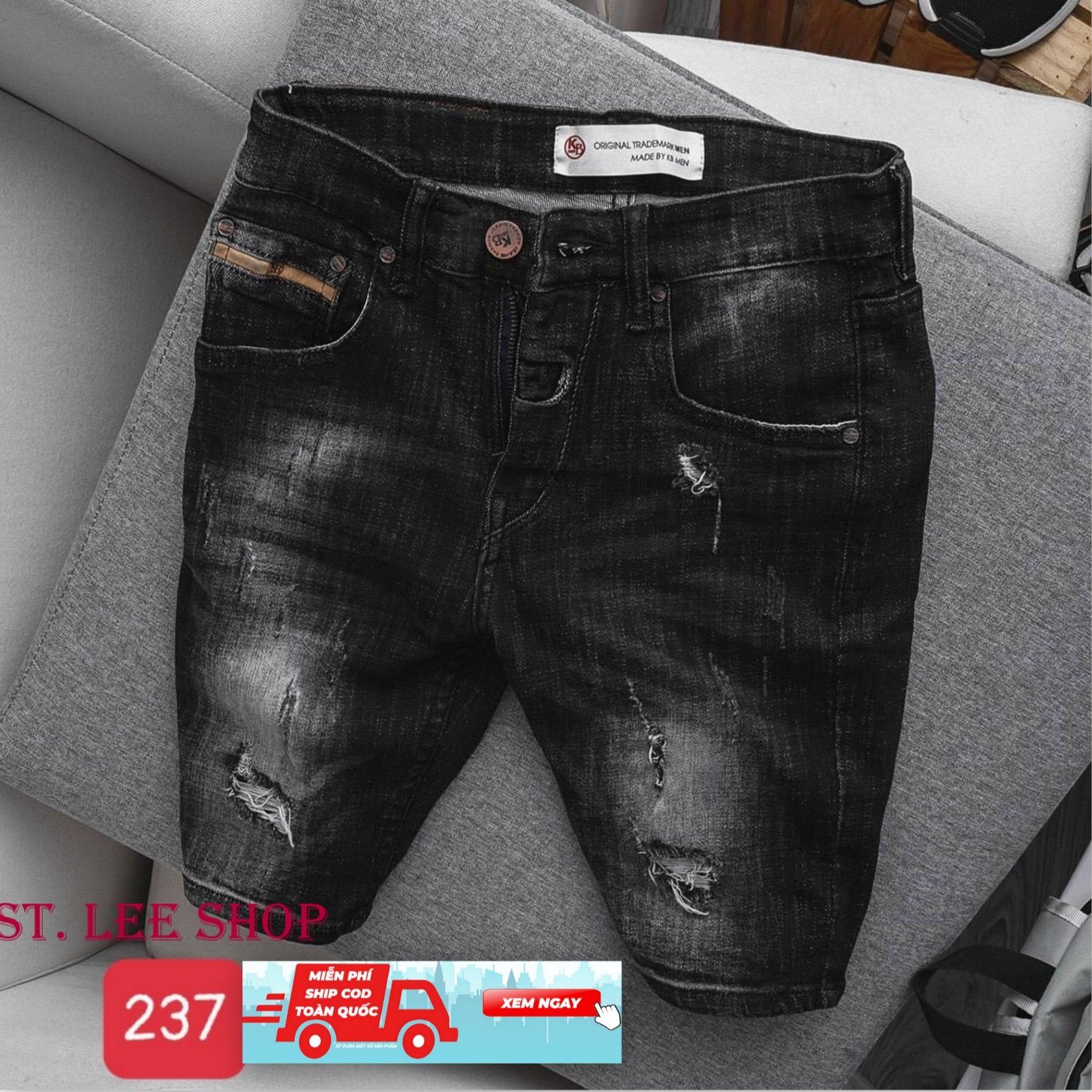 quần short jean nam cao cấp ST.LEE SHOP mẫu mới nhất STV237 siêu hot siêu đẹp sang trọng thiết kế trẻ trung hiện đại thời trang ST.LEE SHOP ST108