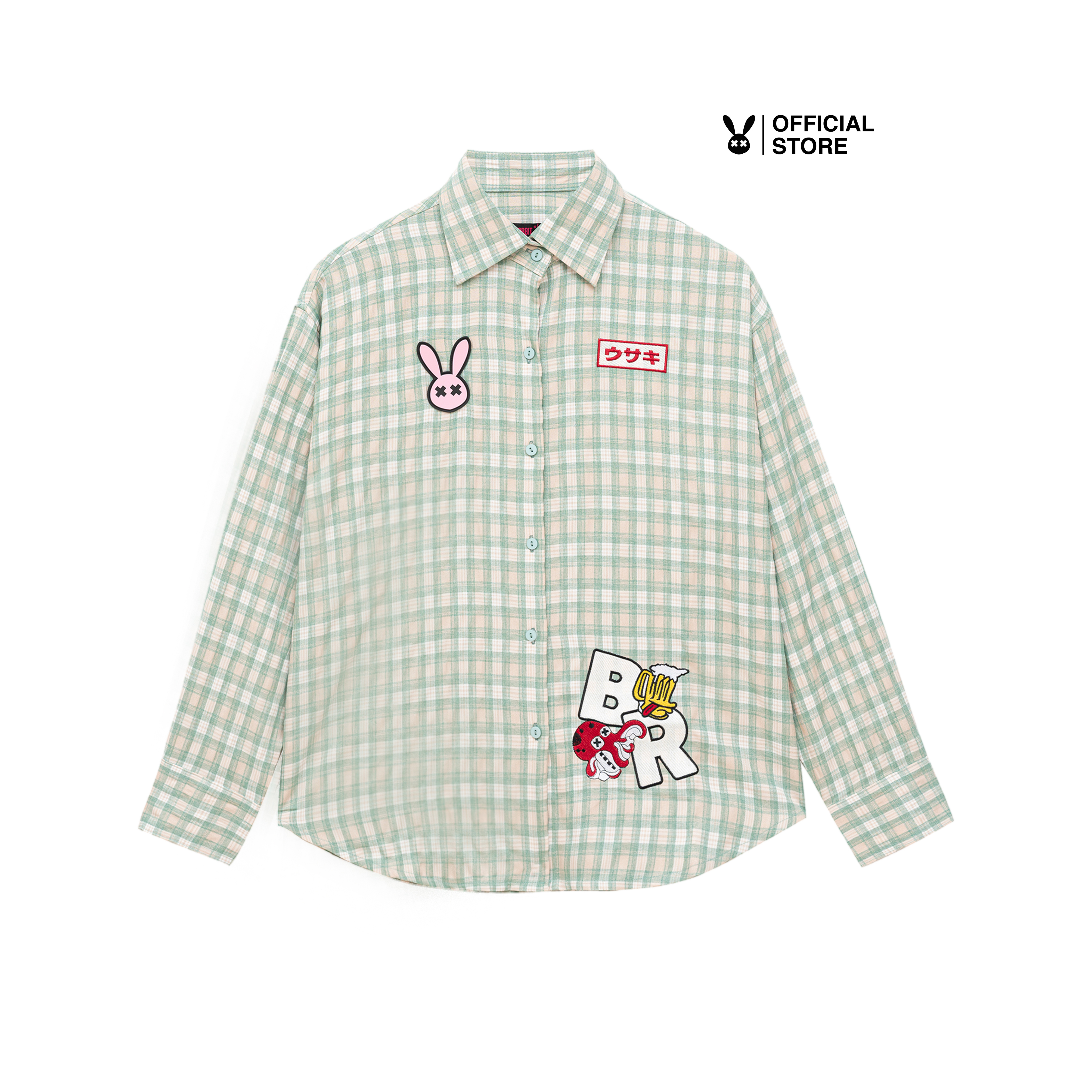 Áo sơ mi nam nữ bad rabbit checked shirt 100% cotton - local brand chính hãng
