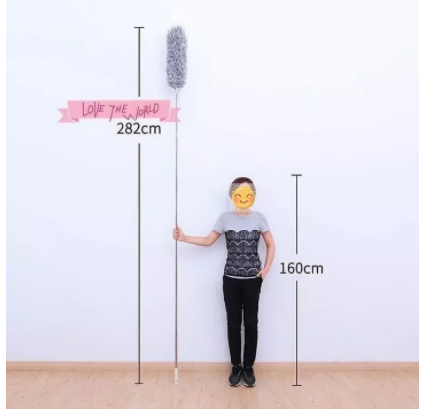 ( RÚT GỌN ĐƯỢC ) CÂY CHỔI LÔNG QUÉT LAU BỤI MẠNG NHỆN TRẦN NHÀ ĐA NĂNG CÁN DÀI INOX RÚT GỌN GẬP ĐƯỢC 90 ĐỘ THÔNG MINH