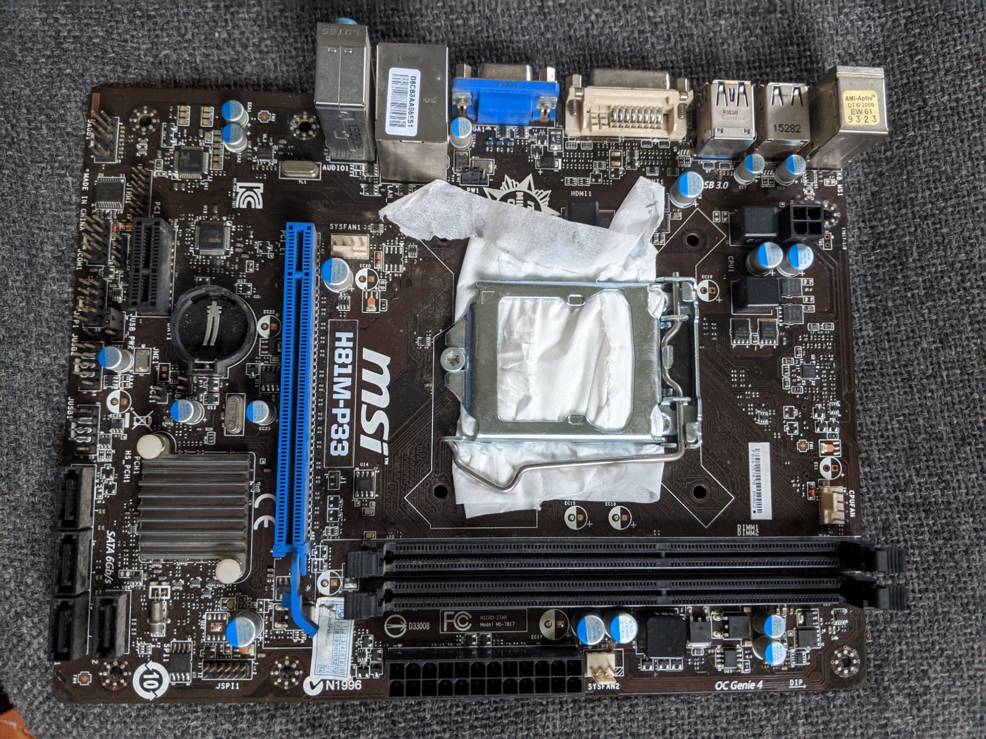 Combo main h81 ram 8gb chip g3xxx , i3 4xxx, i5 4xxx