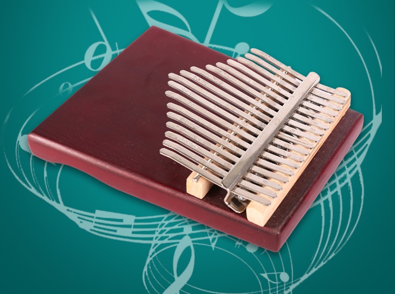 Đàn kalimba Tonic 17 phím giá rẻ gỗ thông Canada âm vang không tịt nốt phụ kiện như hình TONIC-M202185