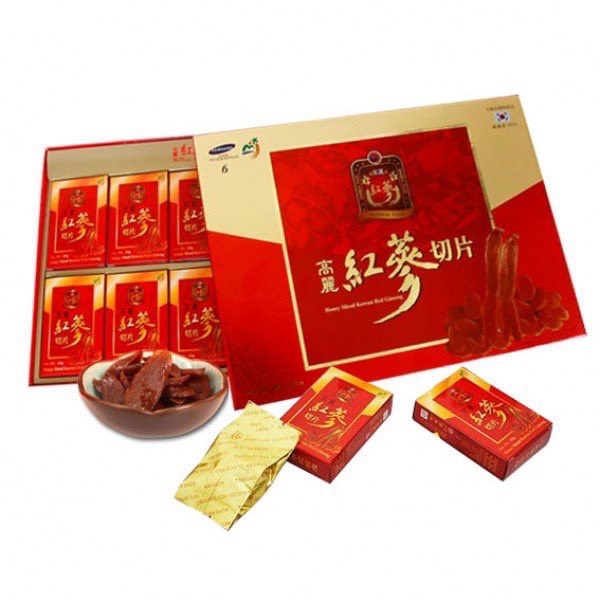 Hồng sâm thái lát tẩm mật ong sambok - hộp 200gr