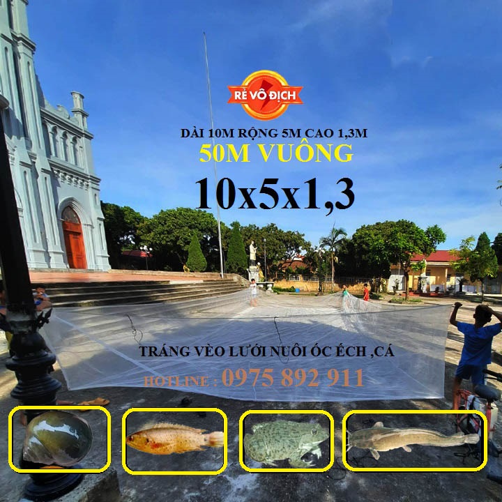 Tráng vèo lồng nuôi ốc , ếch ,cá - loại 10x5x1,3