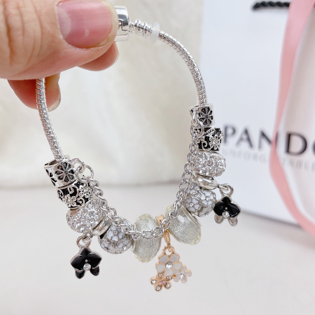 Vòng charm Pandora Cherry Blossoms Pendant Charm Bracelets