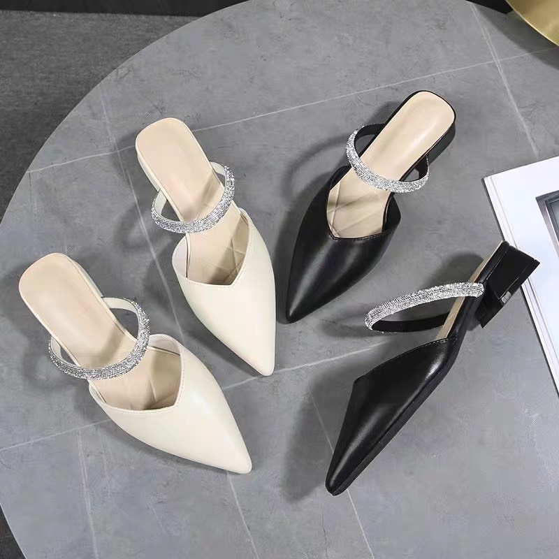 Free ship giày sục nữ quai đá 7 màu siêu hot | giày nữ thời trang giá rẻ minh thư shoes