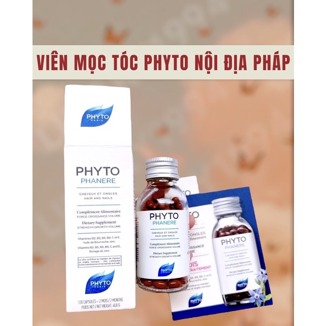 Viên mọc tóc Phyto nội địa Pháp - 120 viên