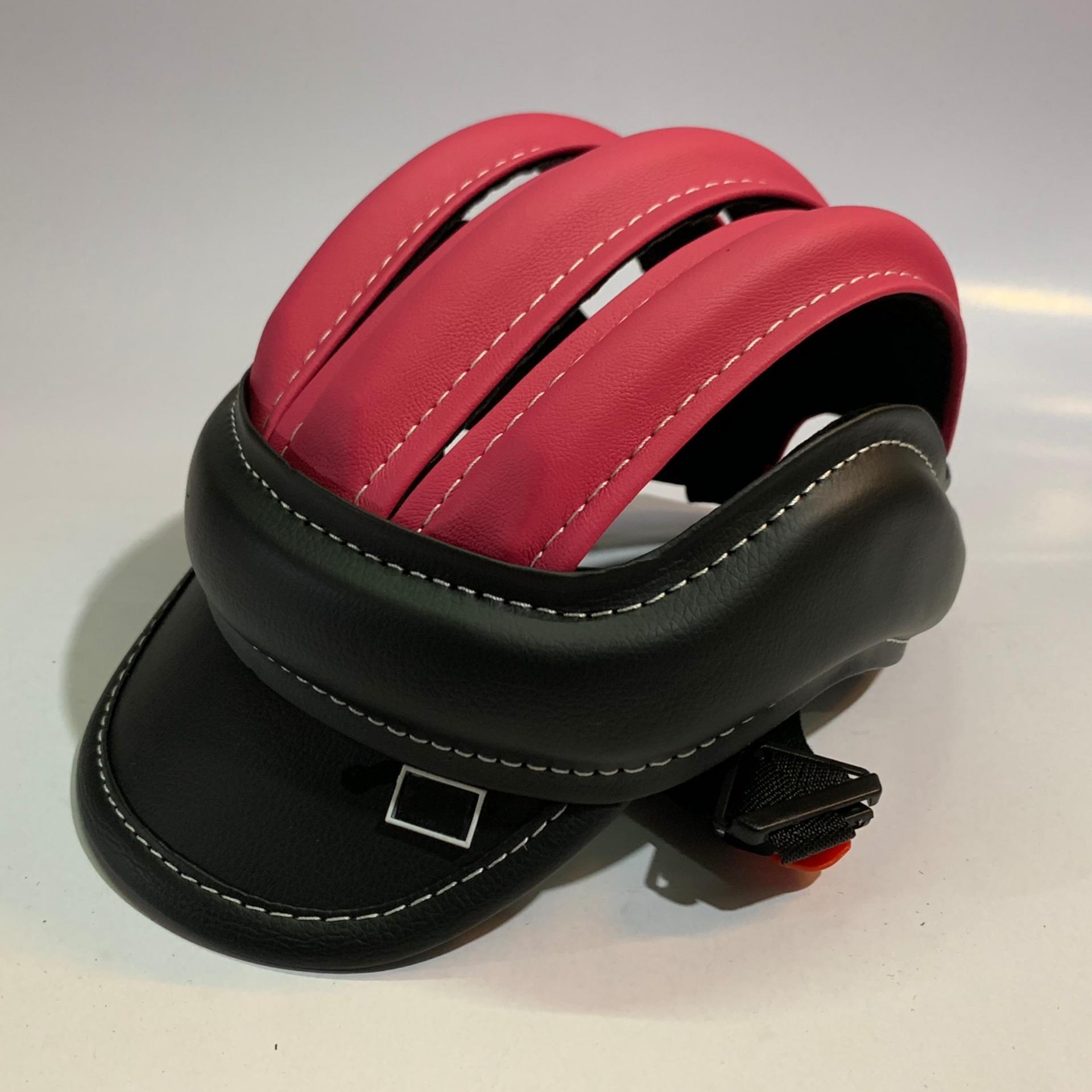 Mũ bảo hiểm 3 sọc (đen+hồng)