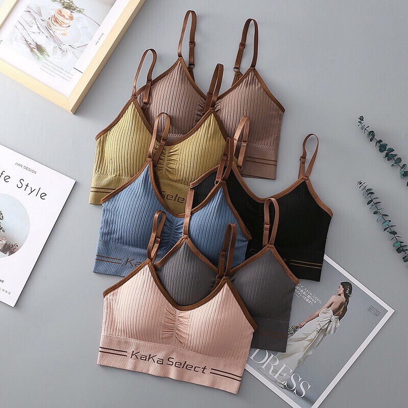 Áo bra - áo bra croptop kaka select - áo bra nữ nhún ngực 0344