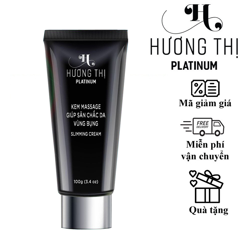 Kem tan mỡ giúp săn chắc da vùng bụng HƯƠNG THỊ PLATINUM COSMETICS 100g + Quà tặng