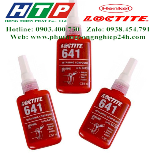 Keo dán chống xoay loctite 641 loại 250ml màu xanh lá