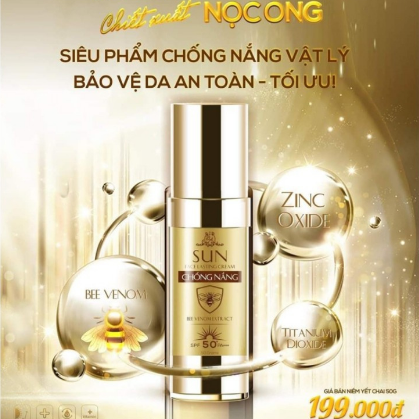 Kem chống nắng chiết xuất nọc ong collagen x3 50gr - kem chống nắng collagen x3 chính hãng - daizy cosmetics af14 - kem chống nắng cho da mặt