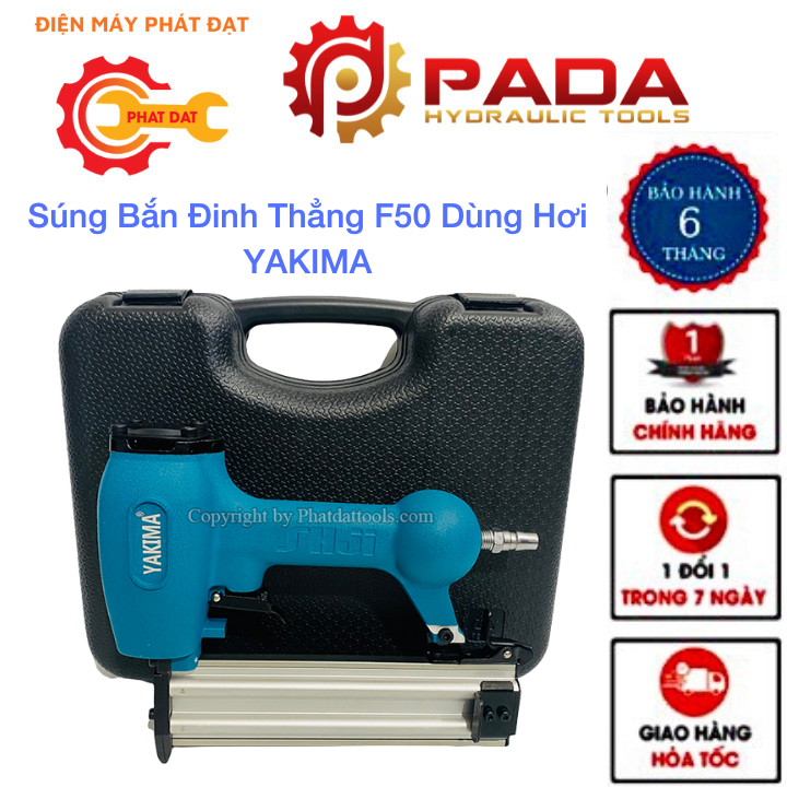 Súng Bắn Đinh Thẳng F50 Dùng Hơi YAKIMA-Máy Bắn Đinh Ghim Gỗ F50 YAKIMA-