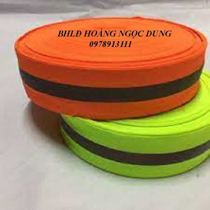 Dây vải phản quang 3M bản rộng 5cm , 100m/ 1 cuộn , Dây cảnh báo phản quang 3M, dây phản quang, cuộn dây phản quang