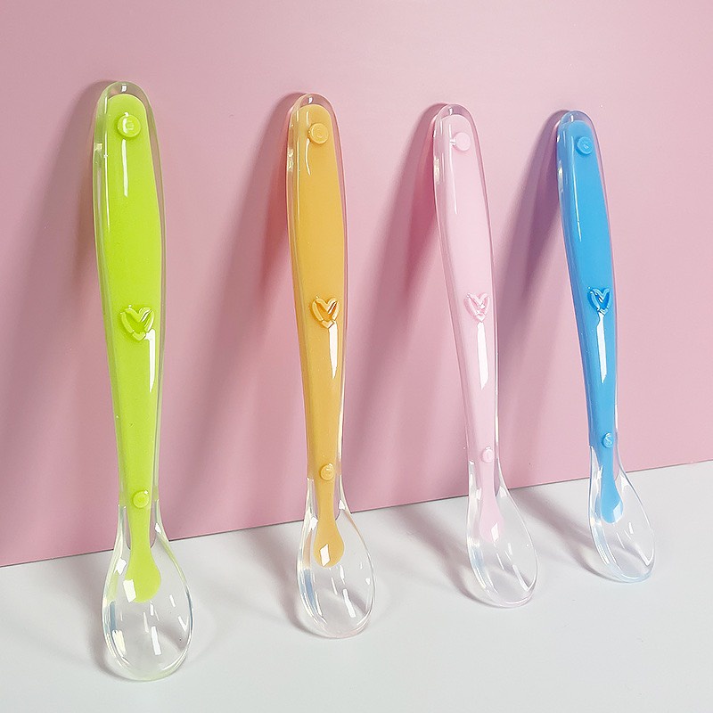 Thìa Ăn Dặm Silicon Mềm Cho Bé Giúp Bé Dễ Dàng Đút Ăn Ko Gây Cấn Lợi Hay Lưỡi - Lồng Thìa Sâu - Chất Liệu Cao Cấp - An Toàn Cho Sức Khoẻ - Siêu Chất Lượng