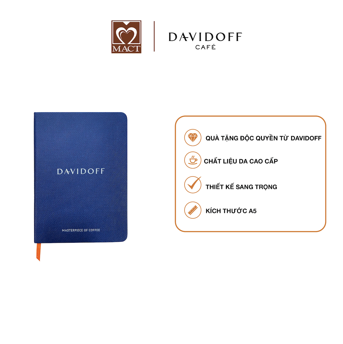  Sổ DAVIDOFF - Sổ da cao cấp từ Davidoff Café 