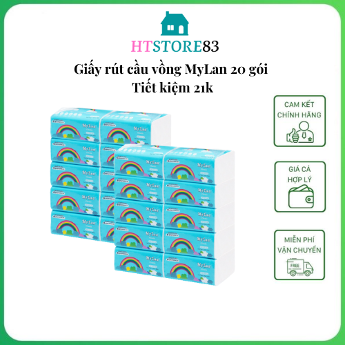 giấy rút cầu vồng mylan 20 gói - 30 gói