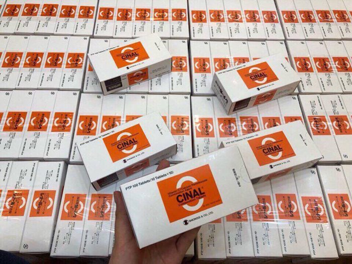 Viên uống vitamin c cinal c trắng da, ngừa mụn hộp 10 vỉ x 10 viên